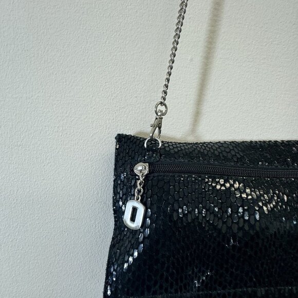 Sorial New York Soft Snakeskin Embossed Leather Small Crossbody 9.5X5.5” - Picture 5 of 8